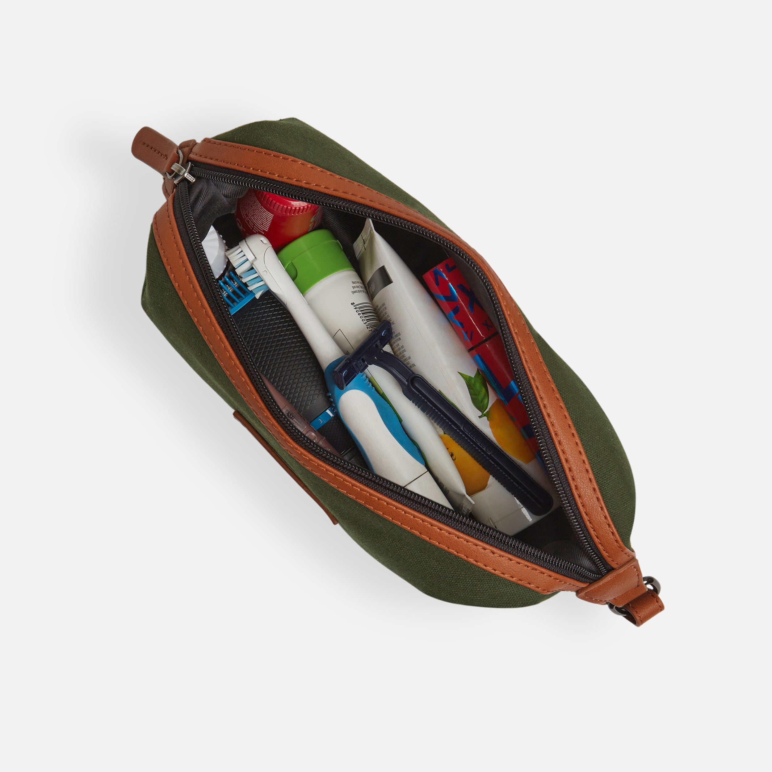 Personalised Canvas Pouch - Olive
