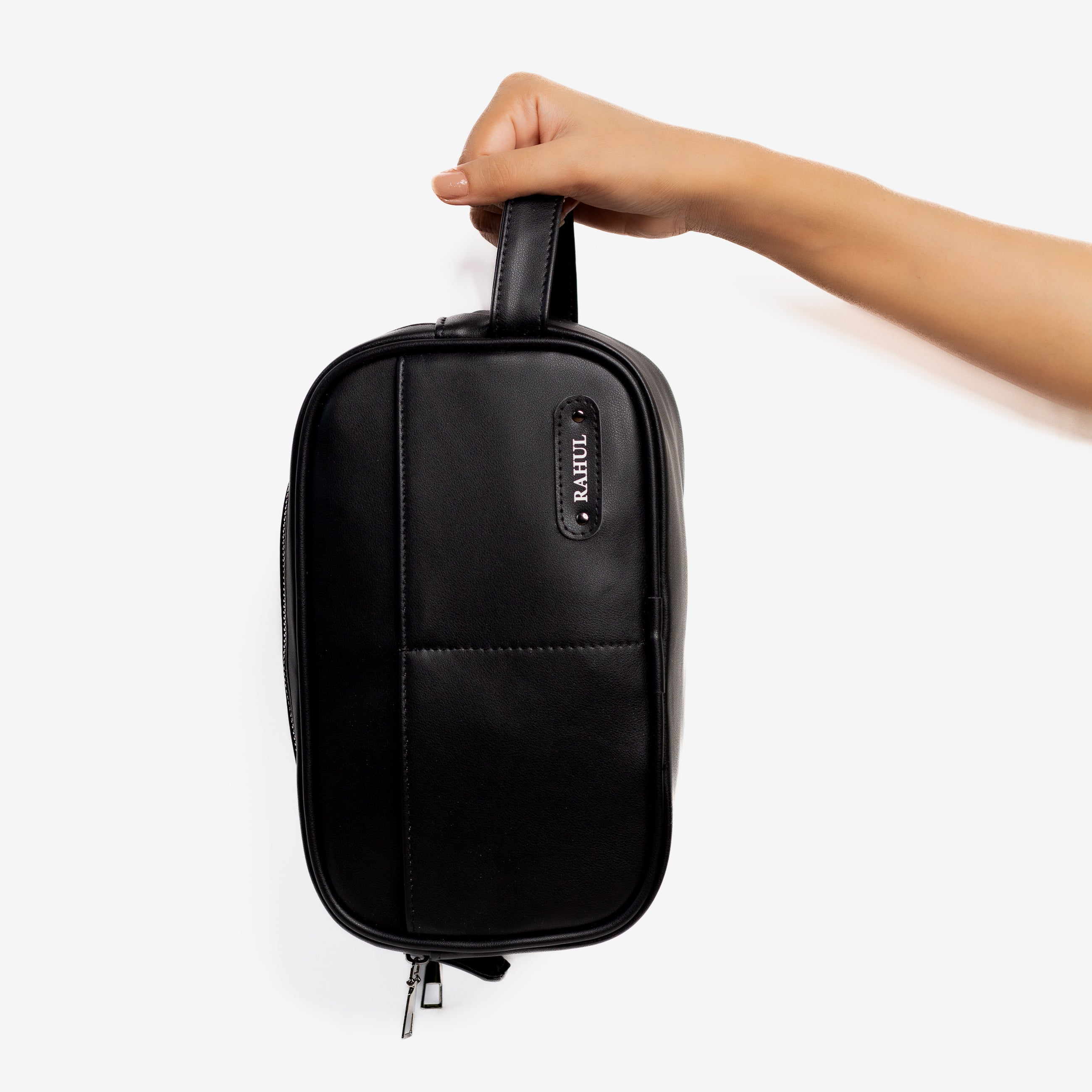 Double Zipper- Utility Pouch - Black