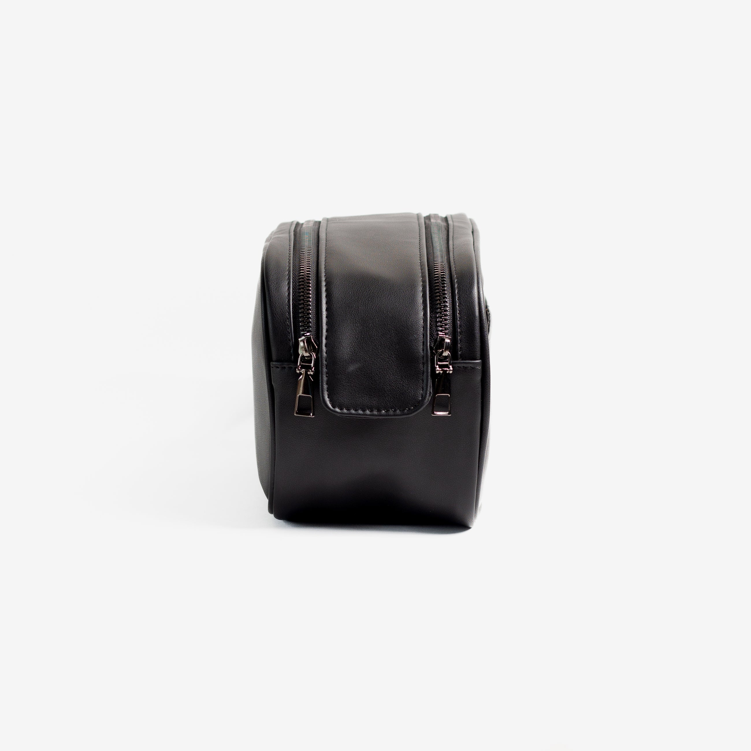 Double Zipper- Utility Pouch - Black