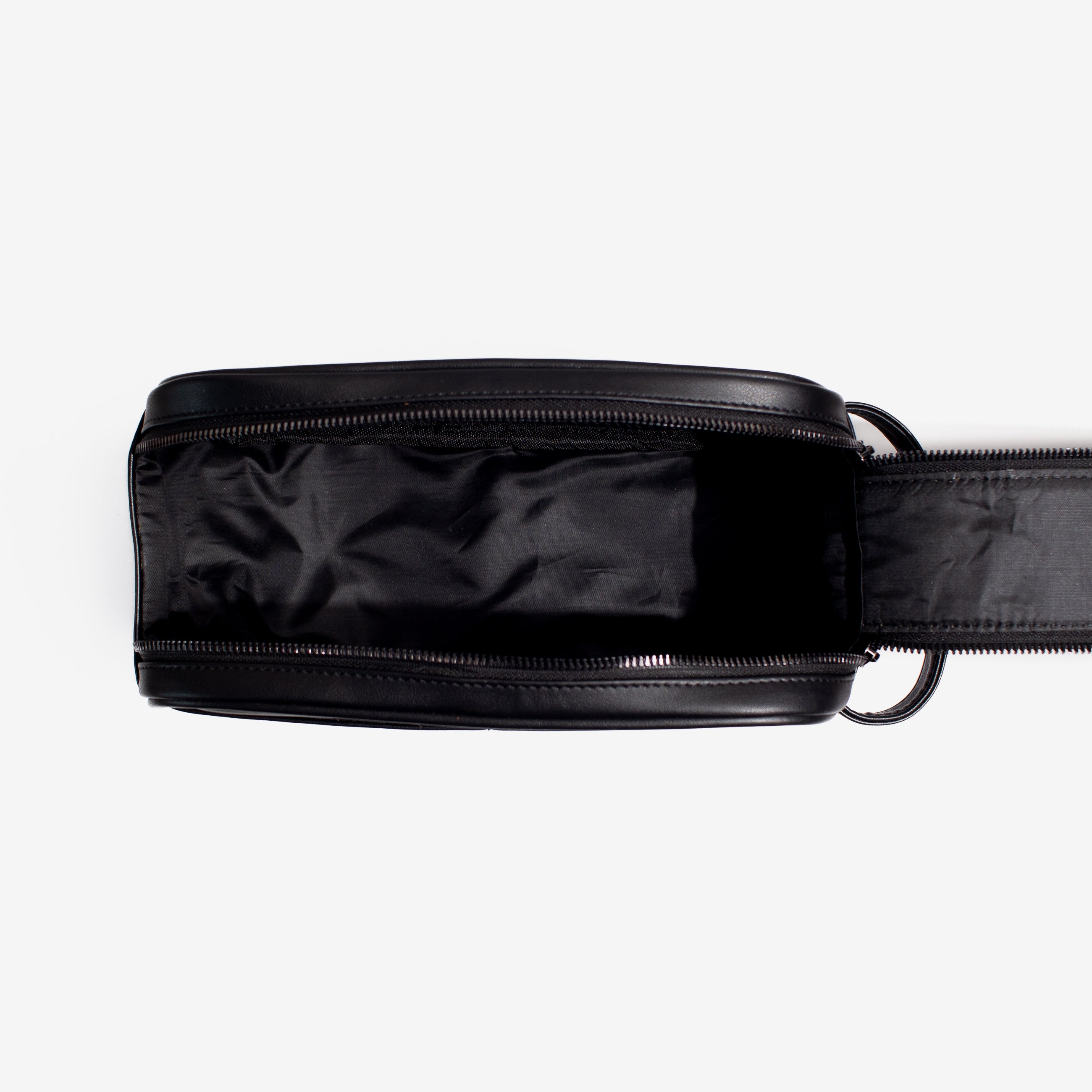 Double Zipper- Utility Pouch - Black