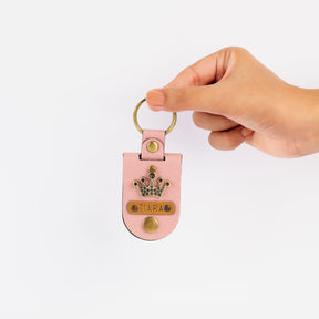 Personalised Photo Keychain - Salmon Pink