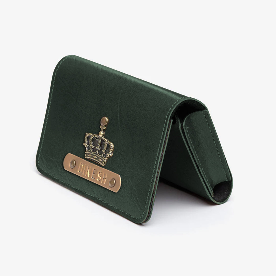 Business Card Holder/Wallet - Forest Green