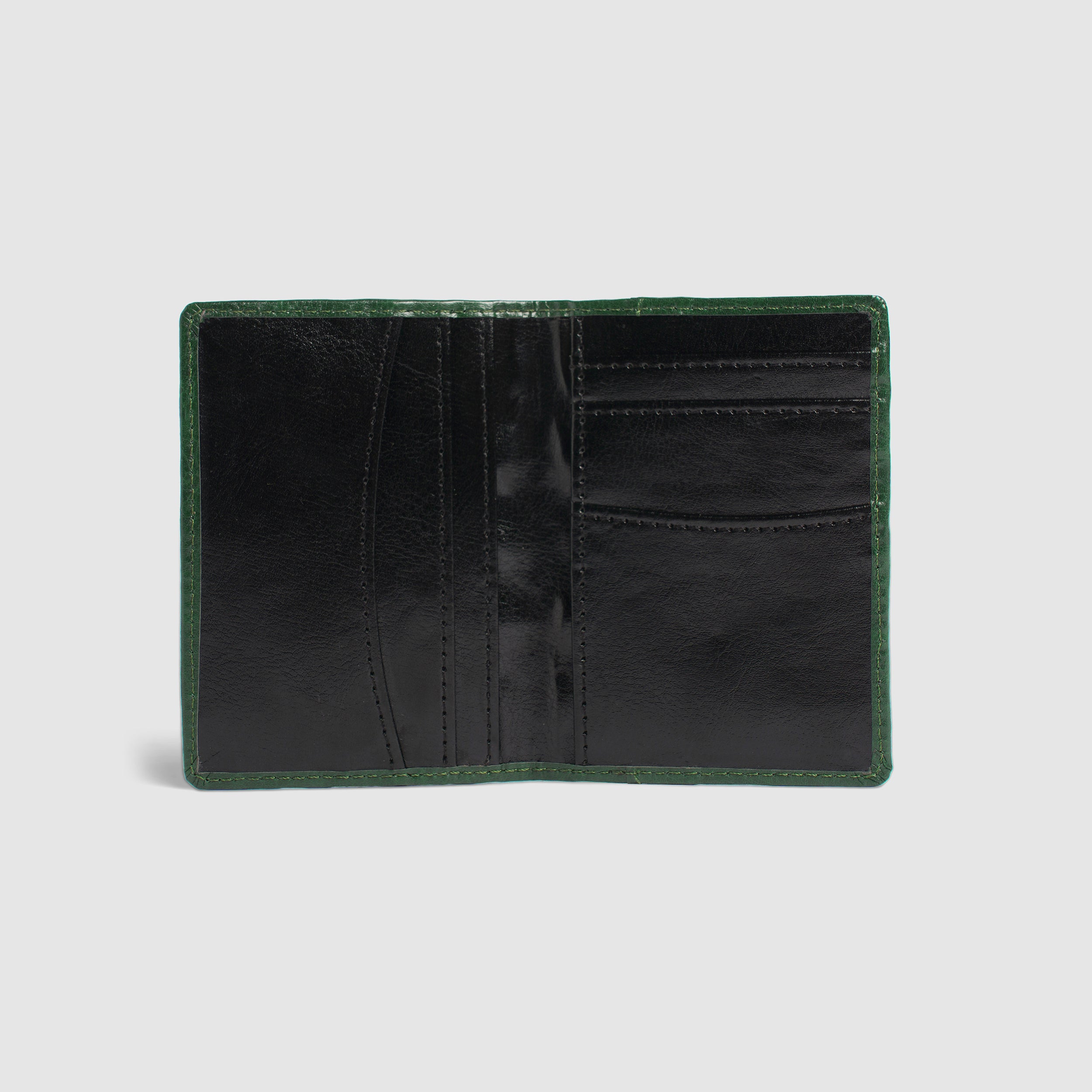 Personalised Card Holder Wallet - Forest Green With Charm