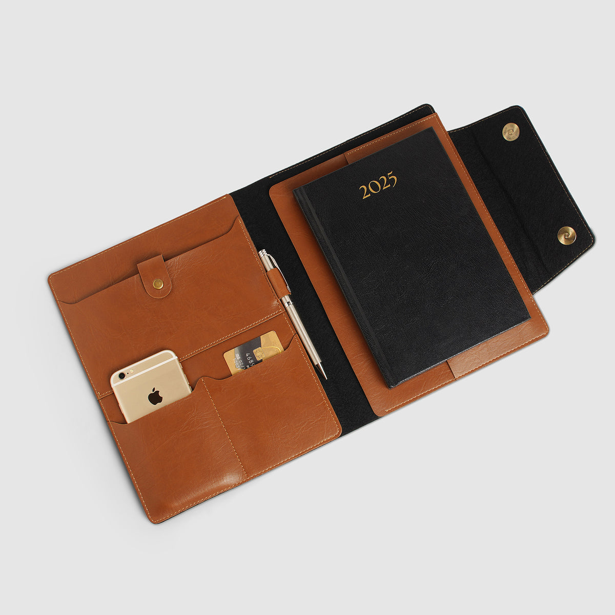 PERSONALISED OFFICE FOLDER -TAN