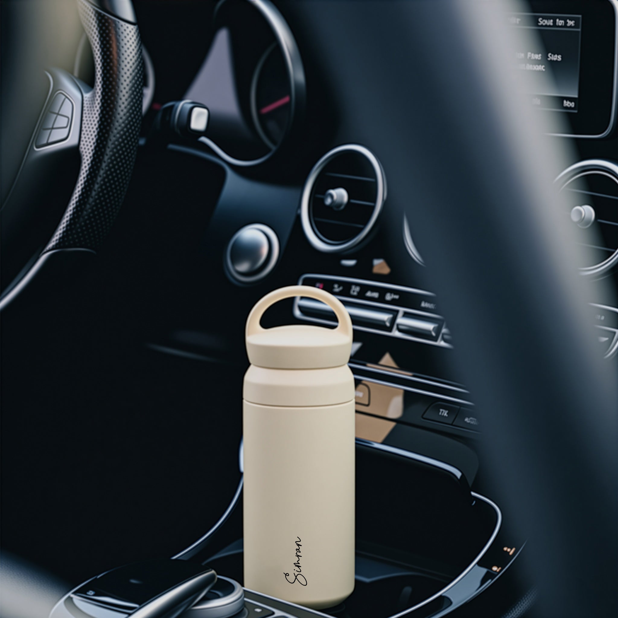 Personalised Insulated Travel Tumbler- Ivory