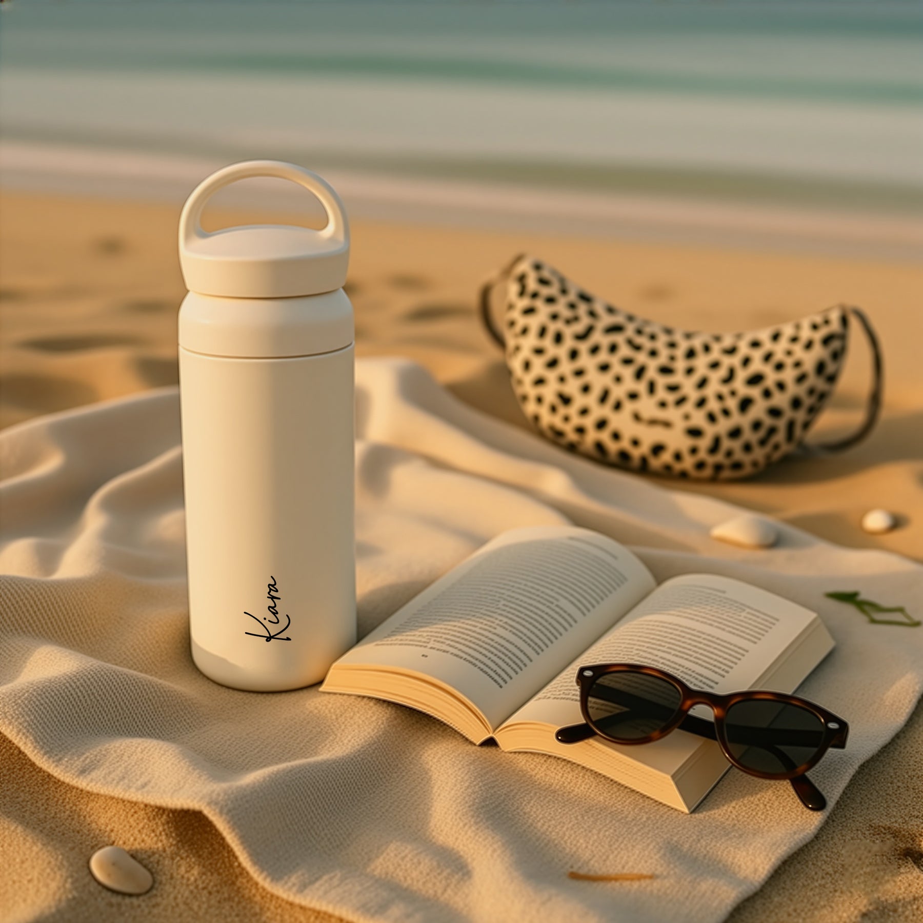Personalised Insulated Travel Tumbler- Ivory