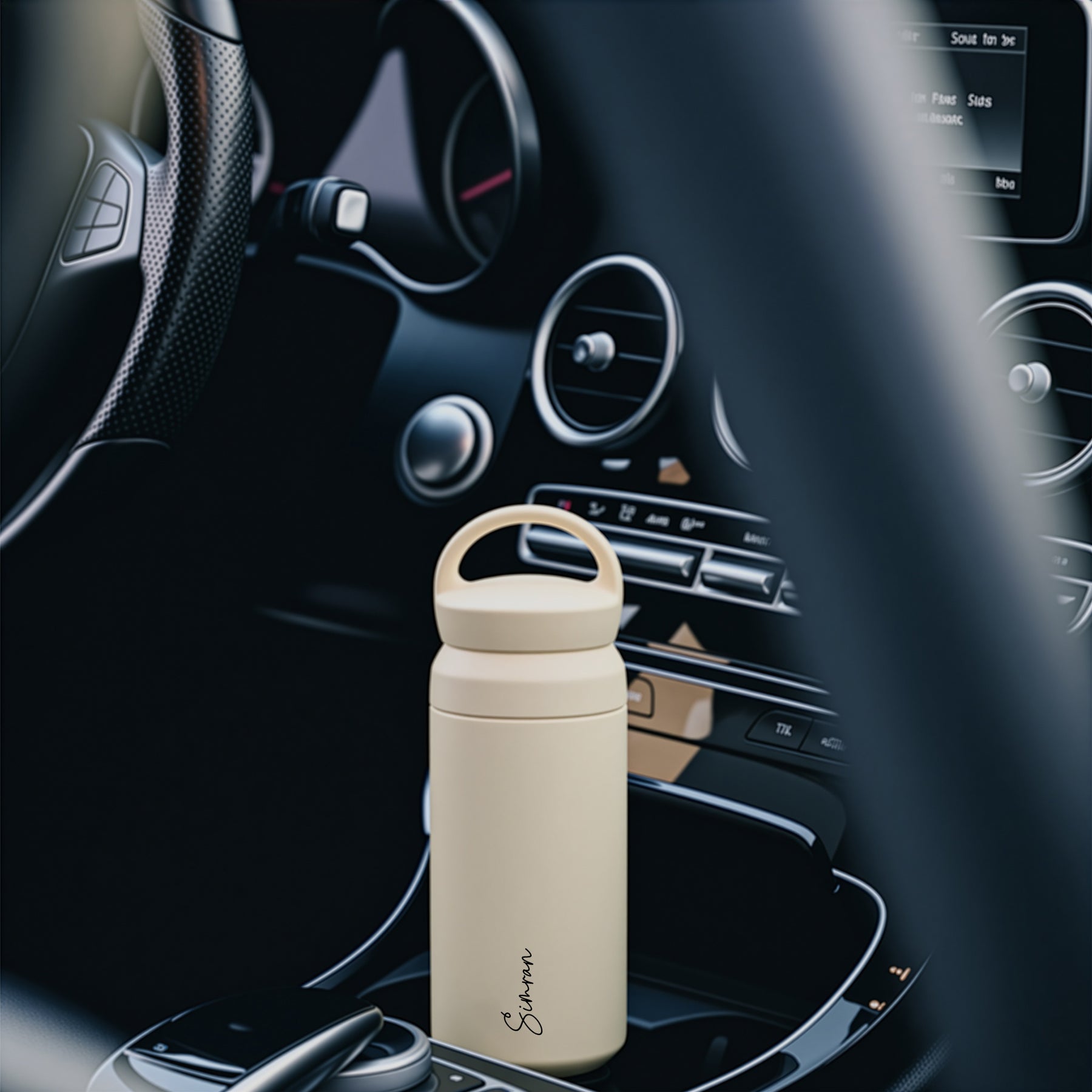 Personalised Insulated Travel Tumbler- Ivory