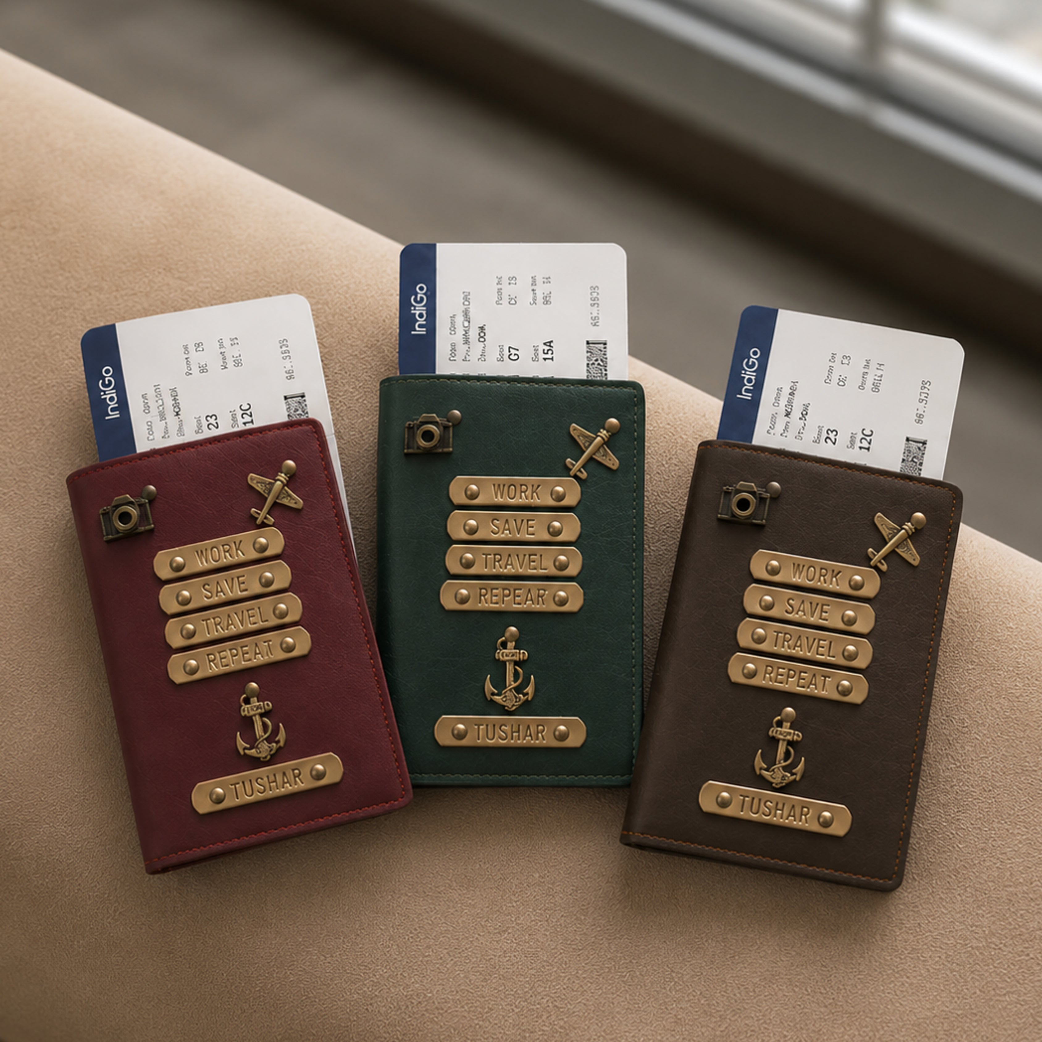Passport Cover - Work Save Travel Repeat