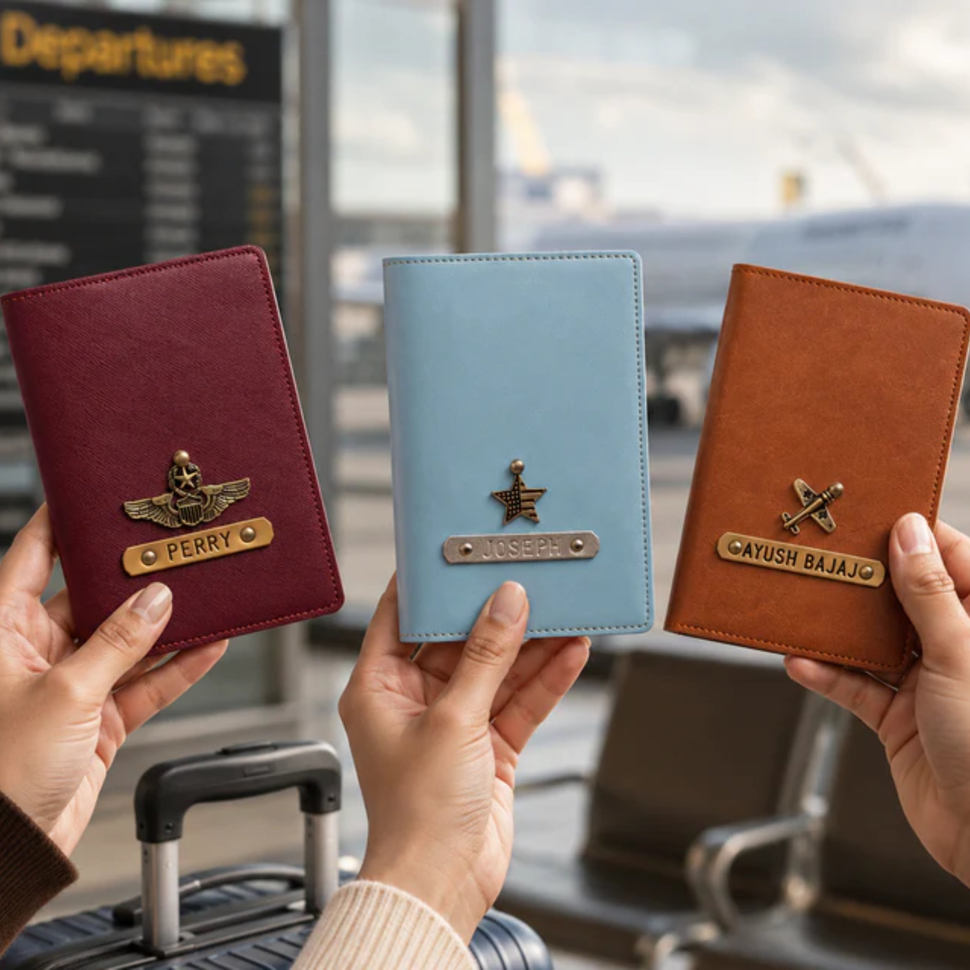 Personalized Passport Cover - Set of 3