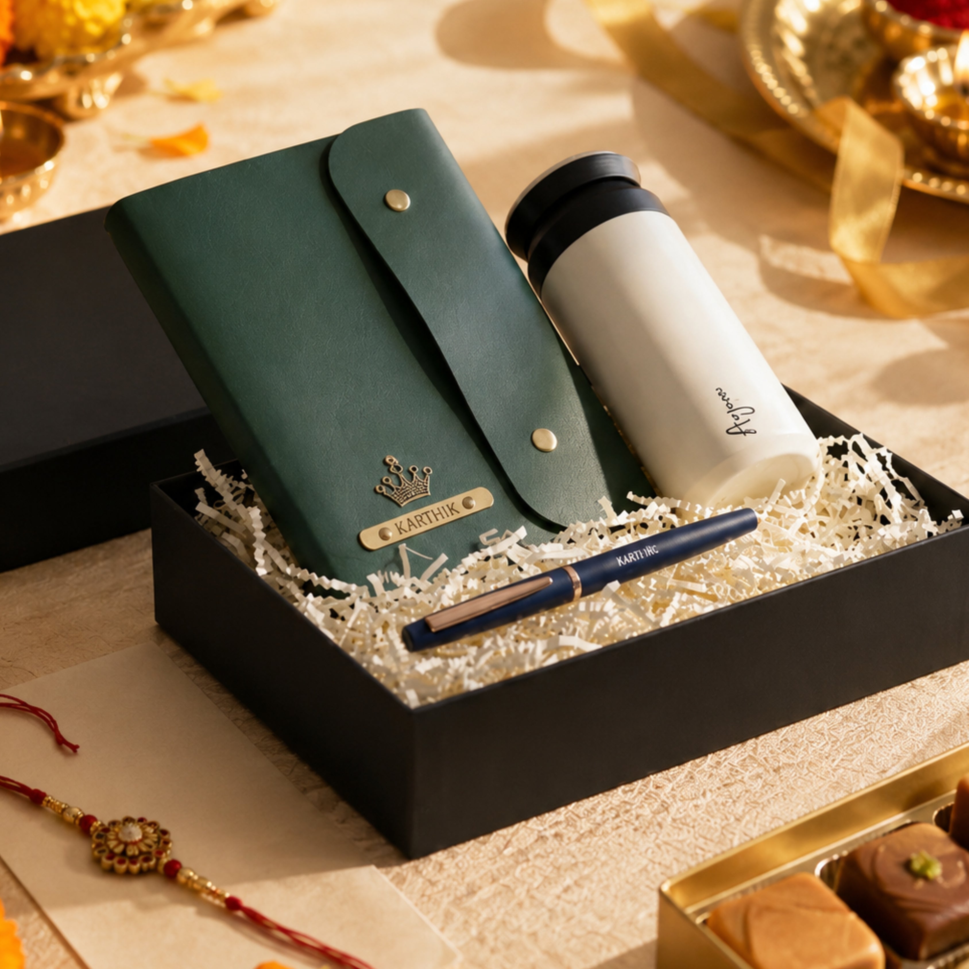 Holiday Desk Essentials | Personalised Hamper for Him