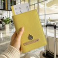 Personalized Passport Cover - Chrome Yellow