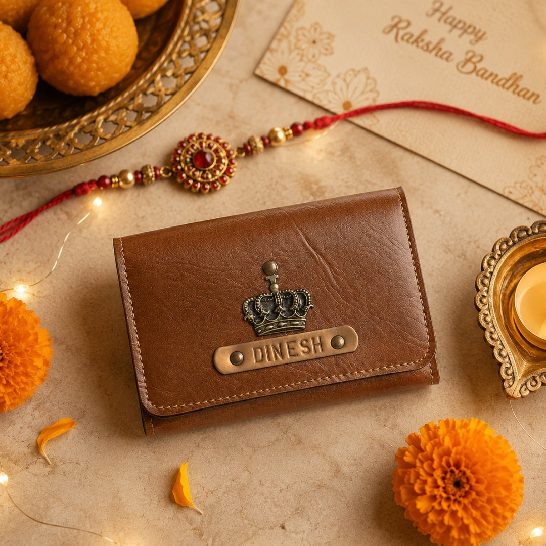 Business Card Holder/Wallet - Tan