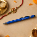 Personalised Fidget Spinner Pen - Electric Blue
