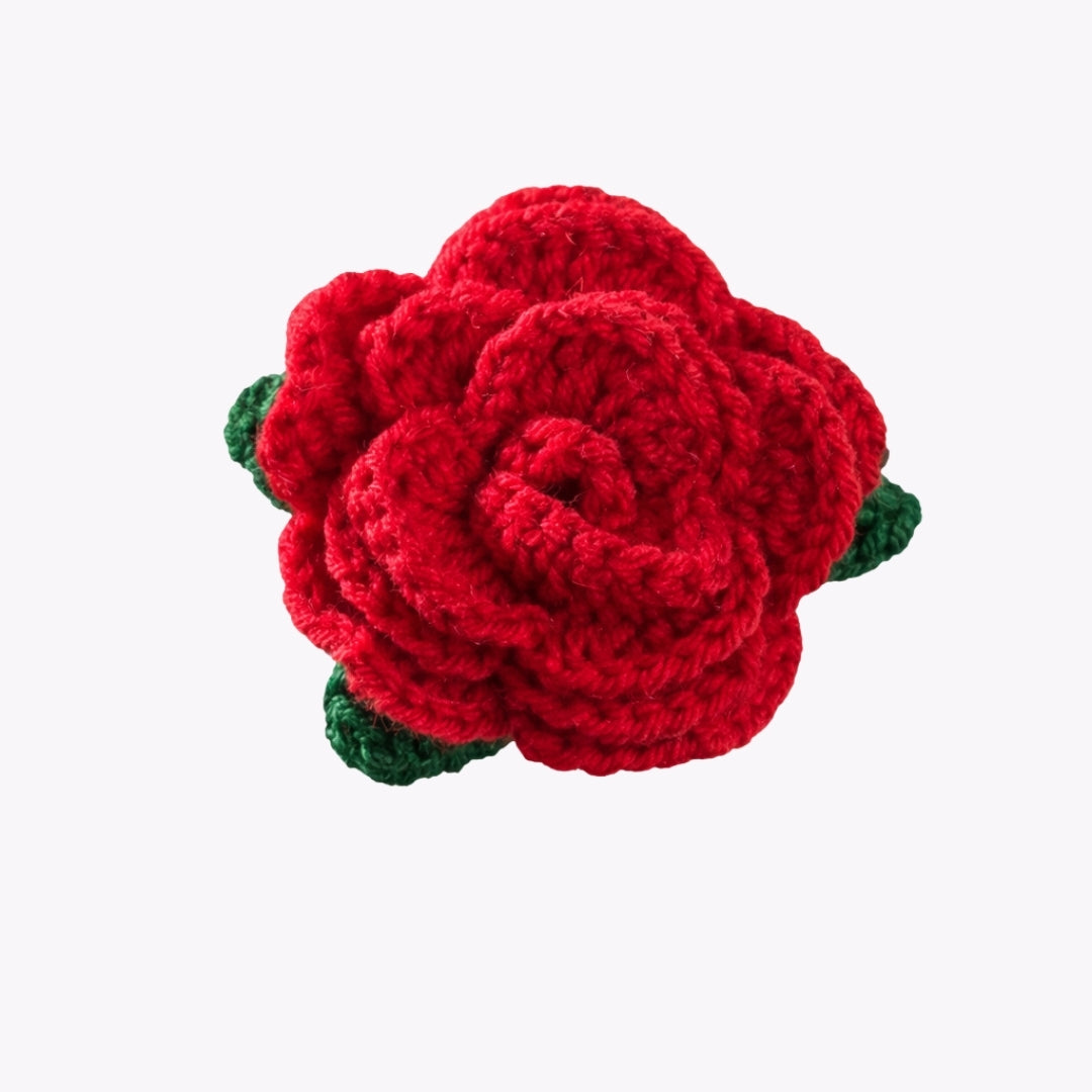 Additional Personalisation Options - Crochet Rose - Red