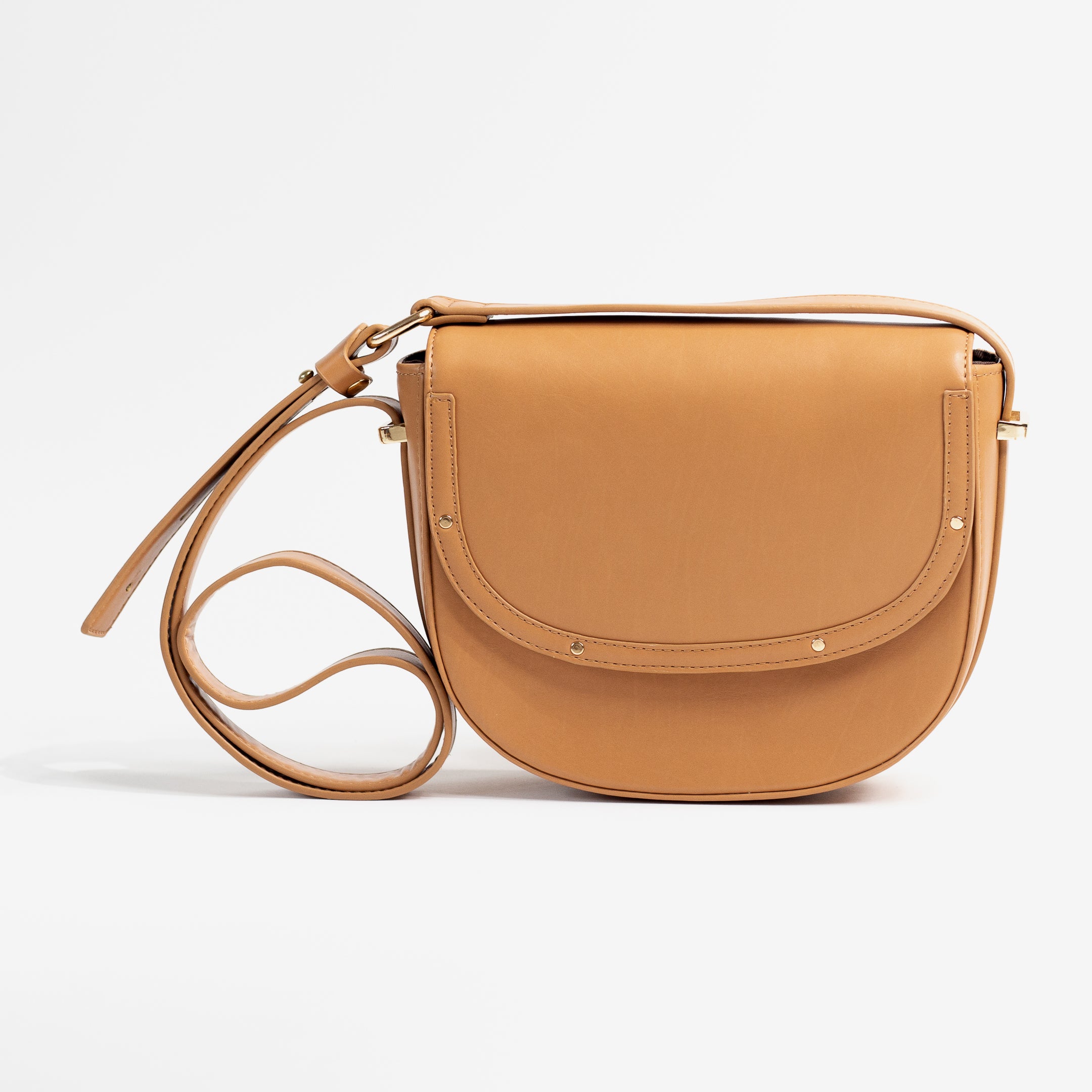 Verve Personalised Crossbody Bag - Camel