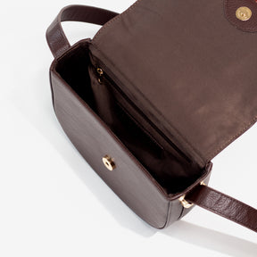 Verve Personalised Crossbody Bag - Dark Brown