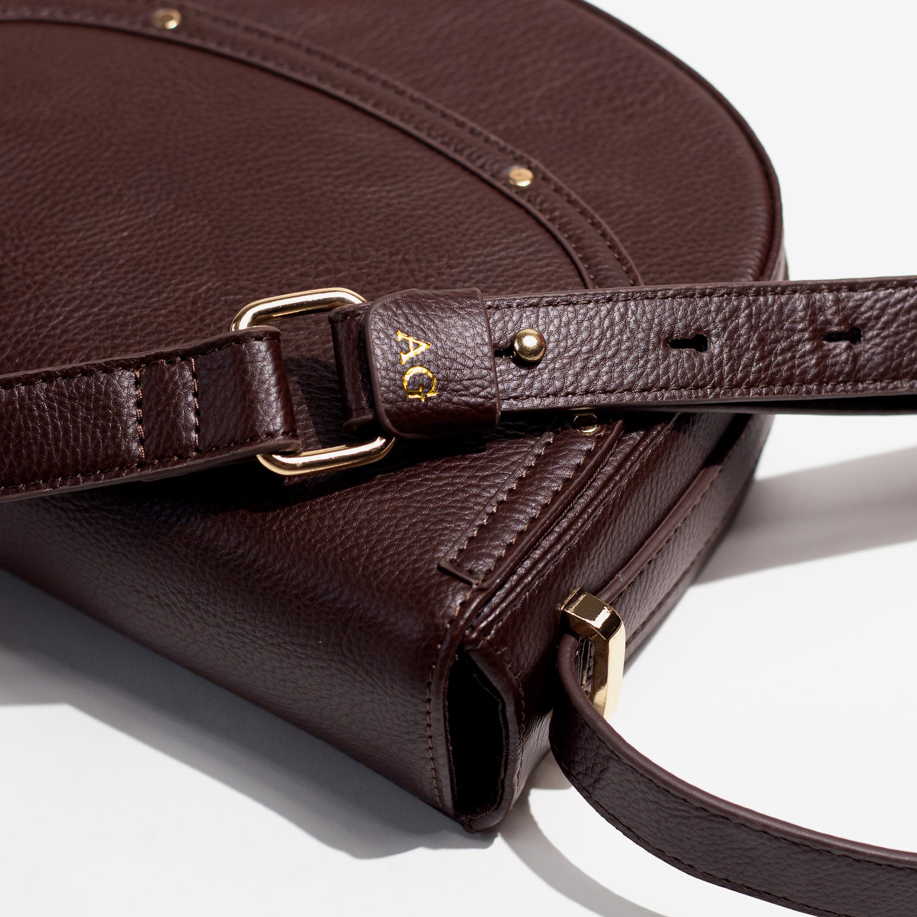 Verve Personalised Crossbody Bag - Dark Brown