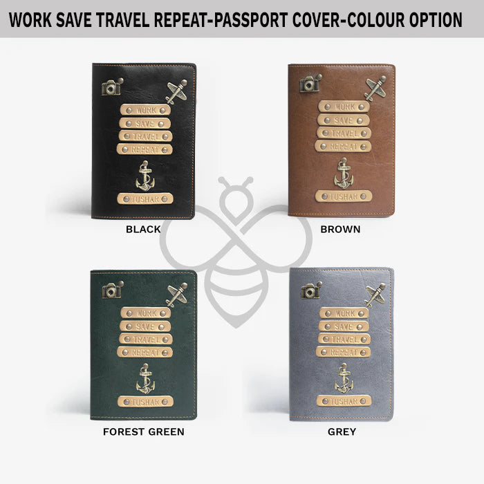 Passport Cover - Work Save Travel Repeat