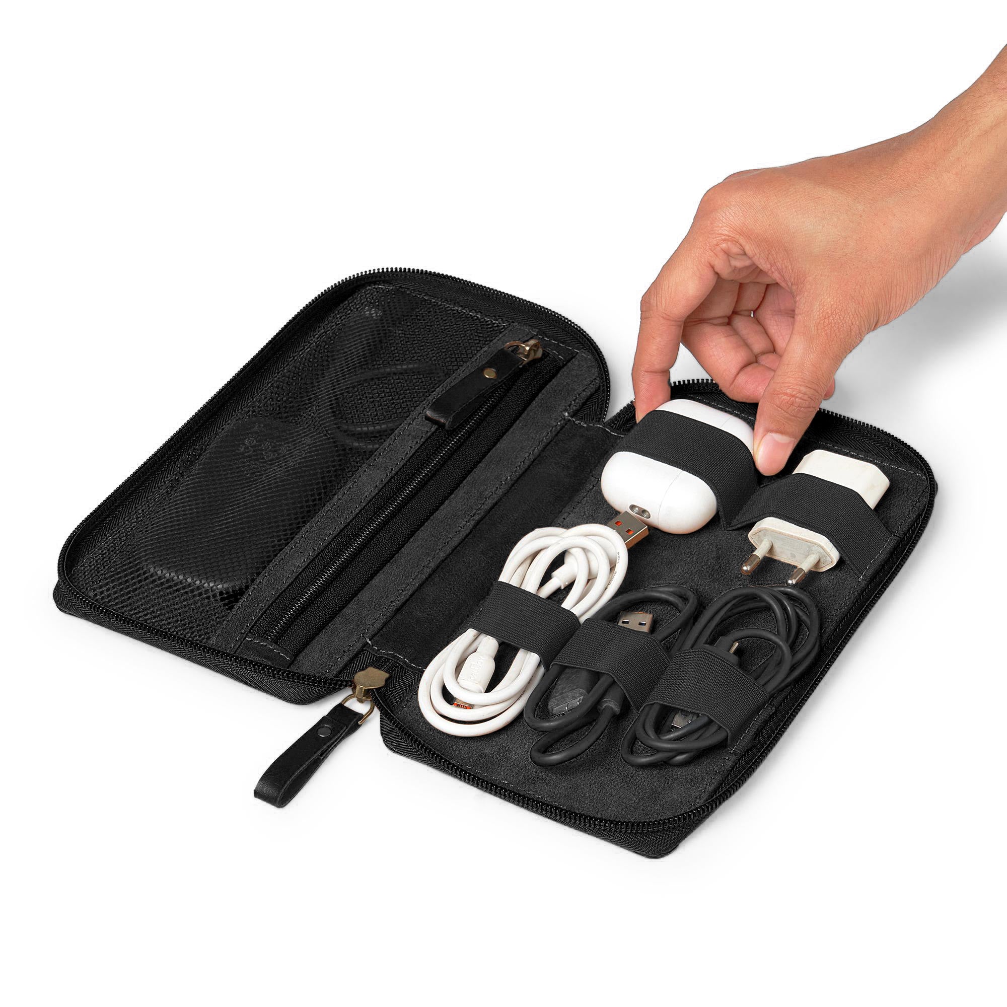 Personalised Tech Organiser - Black