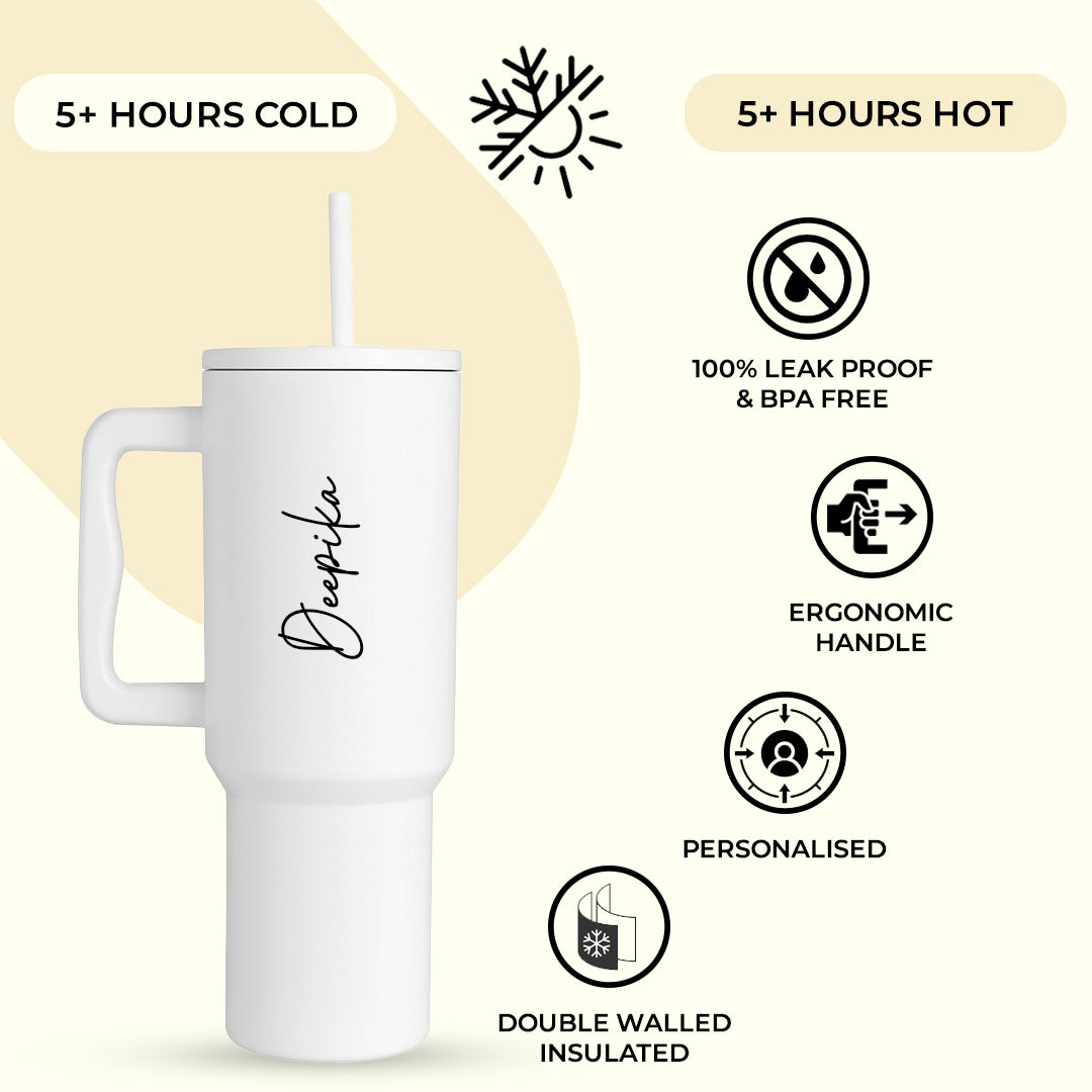 Quench Pro Max Tumbler - Ivory White