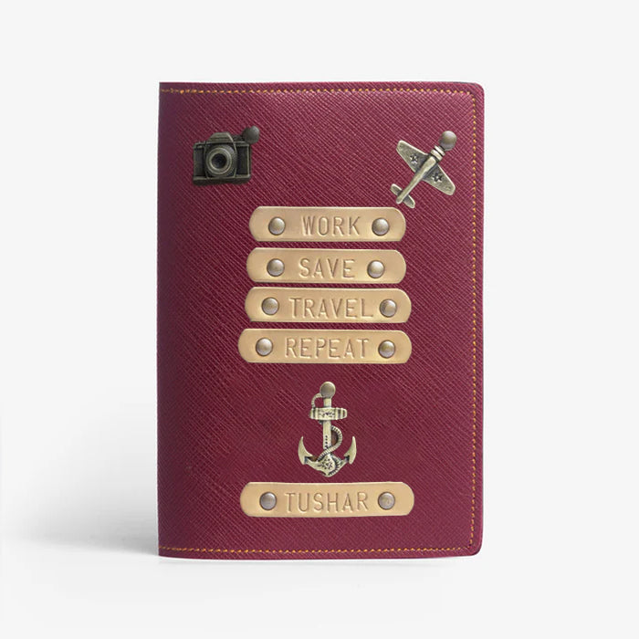 Passport Cover - Work Save Travel Repeat