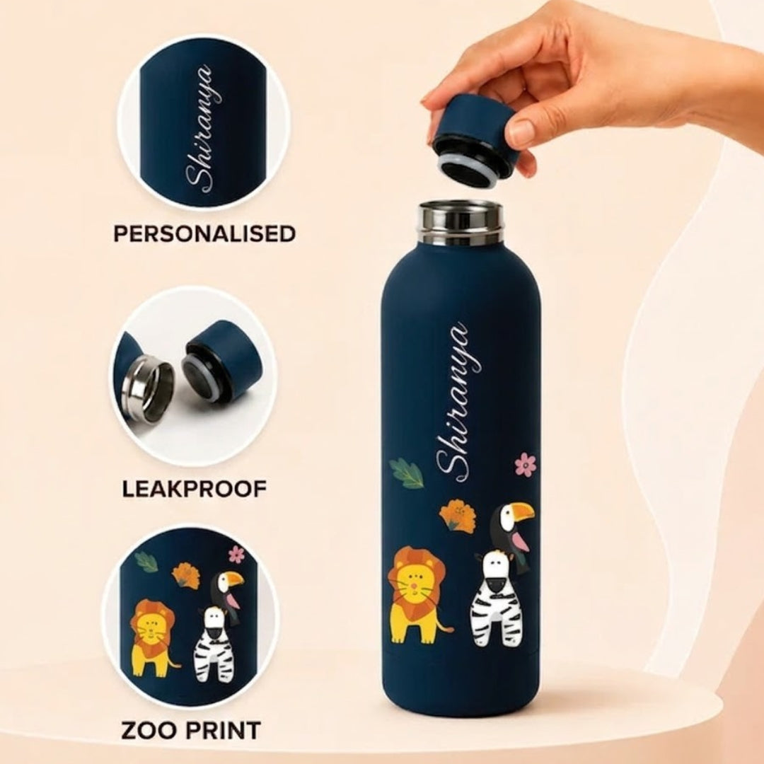 Quench - Personalised Water Bottle - Zoo Kingdom