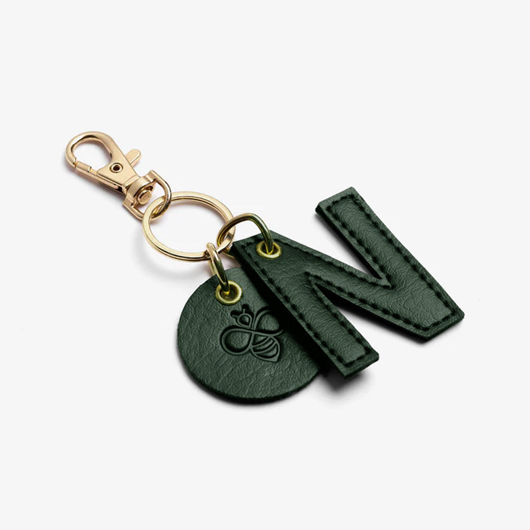 Alphabet Keyrings - Forest Green