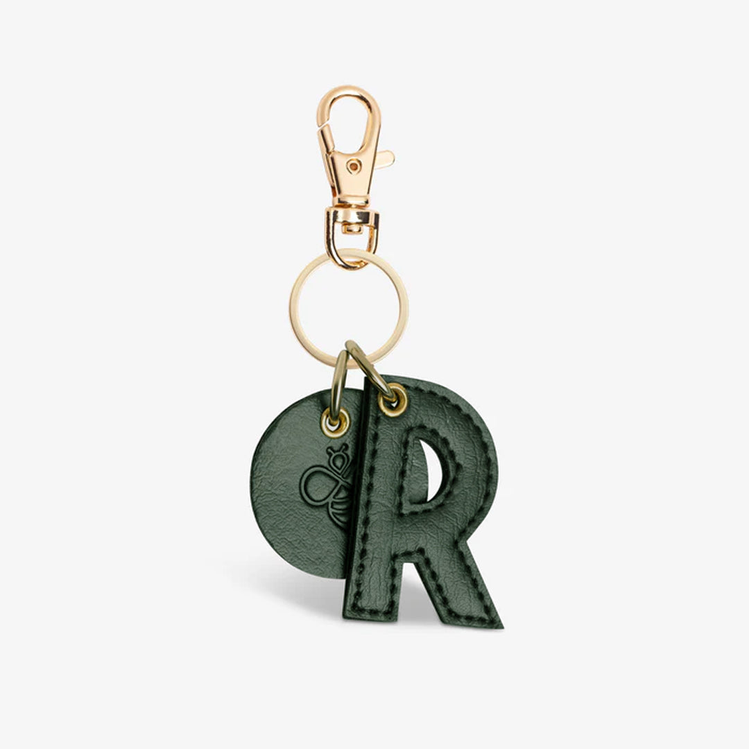 Alphabet Keyrings - Forest Green