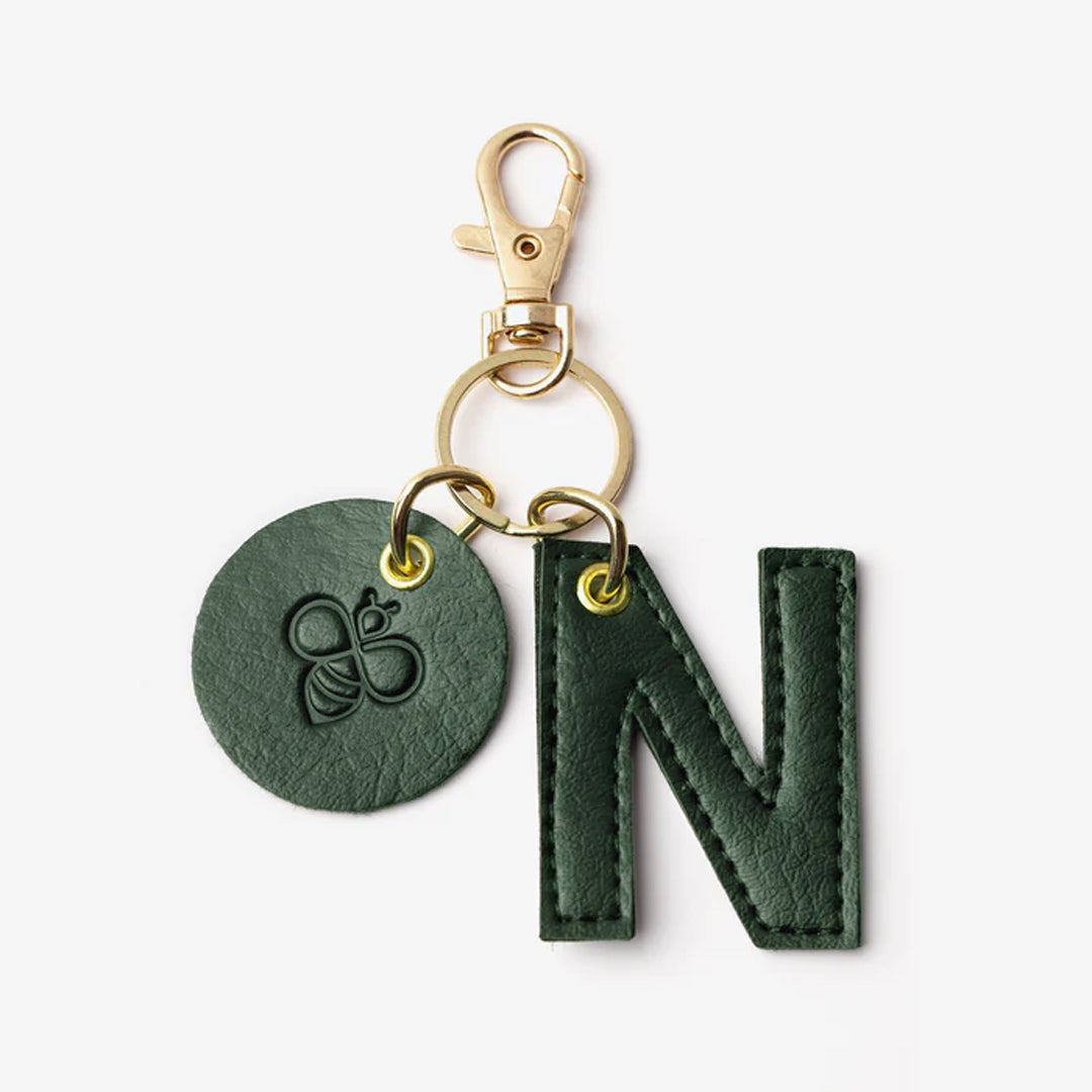 Alphabet Keyrings - Forest Green