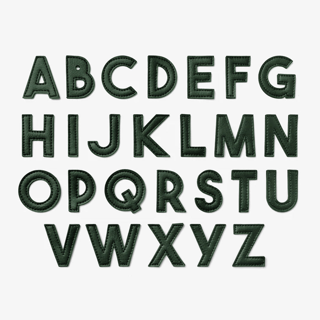 Alphabet Keyrings - Forest Green