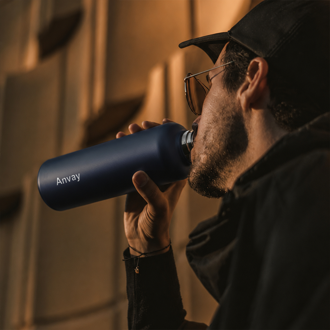 FLO – Premium Personalized Hydration Bottle - Deep Blue (750 ML)