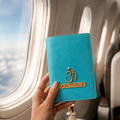 Personalized Passport Cover - Light Blue