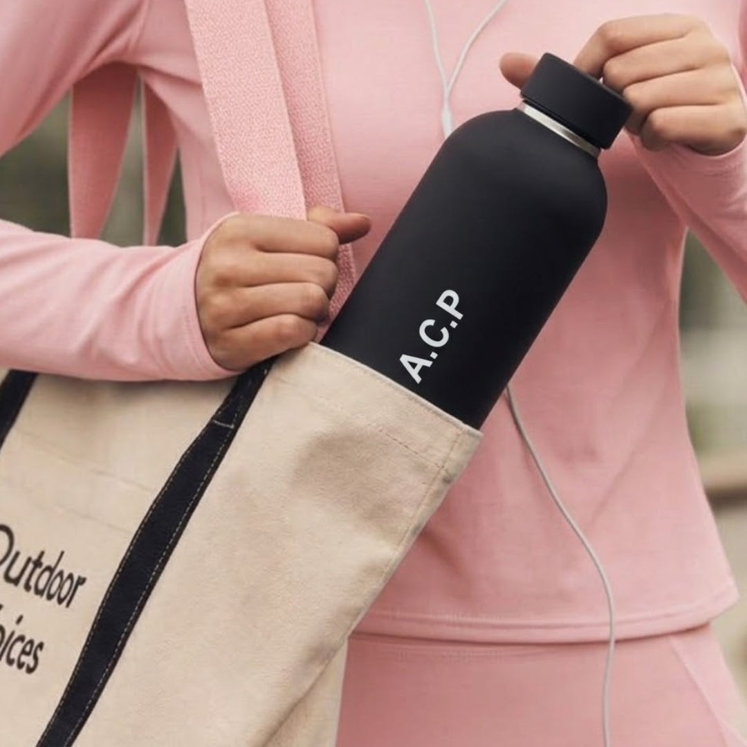 Quench - Personalised Water Bottle - Black