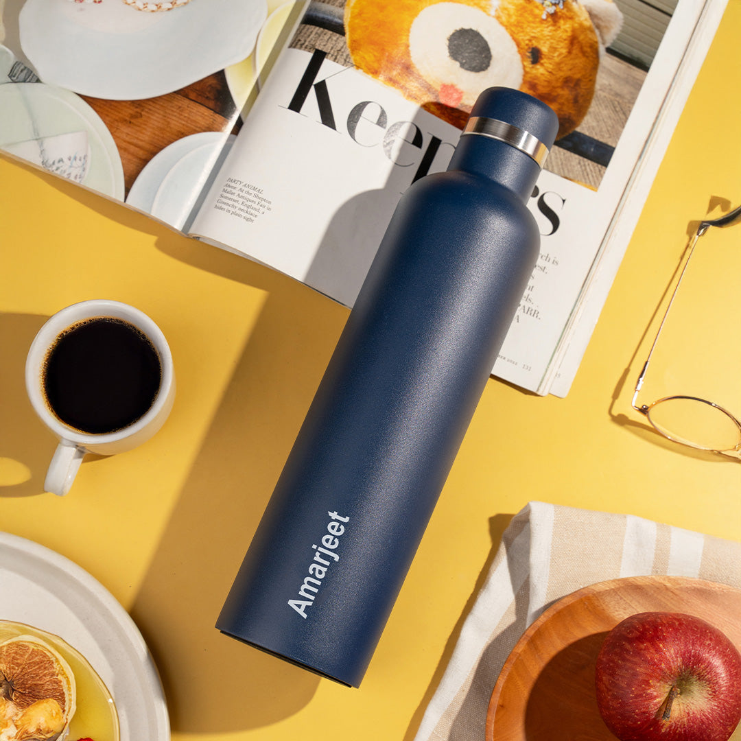 FLO – Premium Personalized Hydration Bottle - Deep Blue (750 ML)