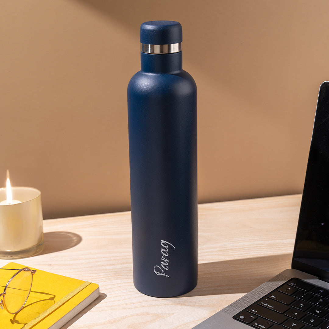 FLO – Premium Personalized Hydration Bottle - Deep Blue (750 ML)