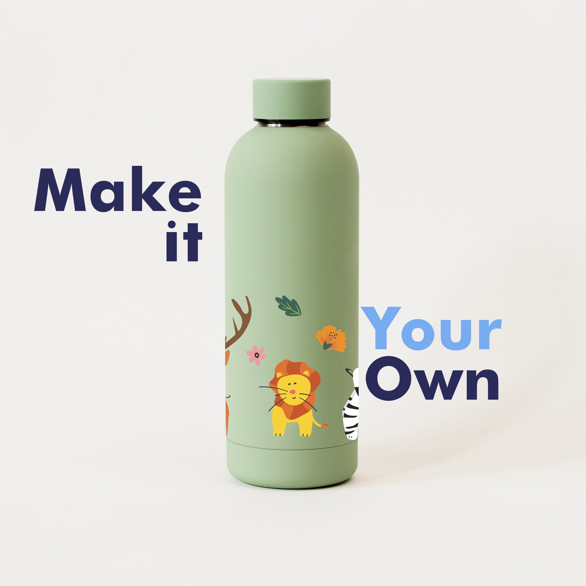 Quench - Personalised Water Bottle - Zoo Kingdom