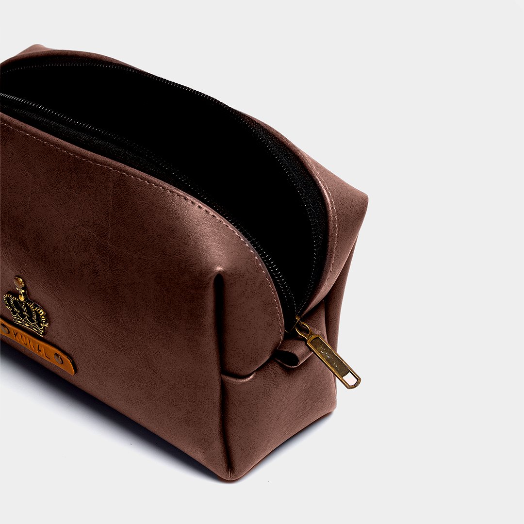Travelling Pouch for Men - Large  Dark Brown