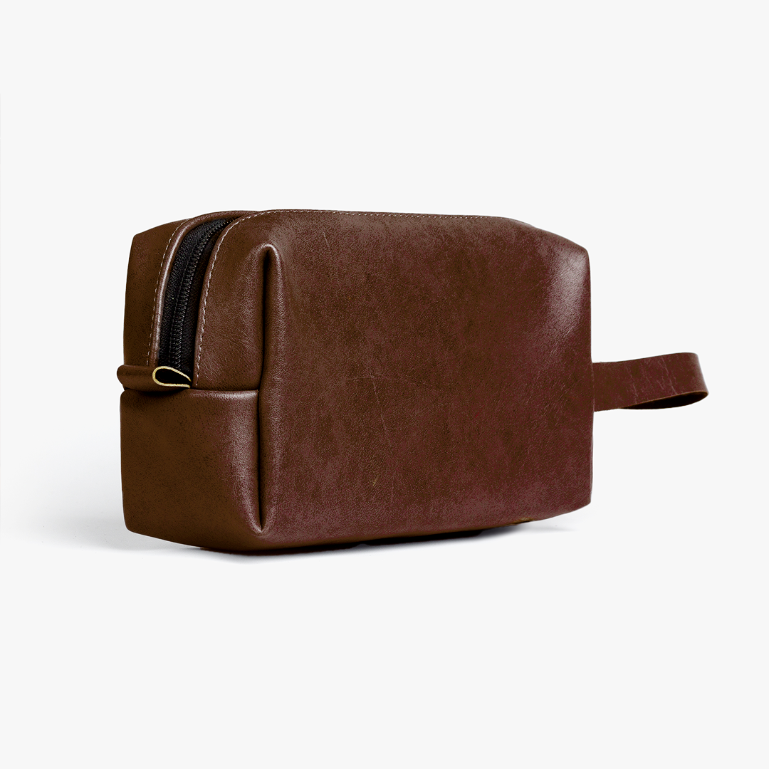 Travelling Pouch for Men - Large  Dark Brown