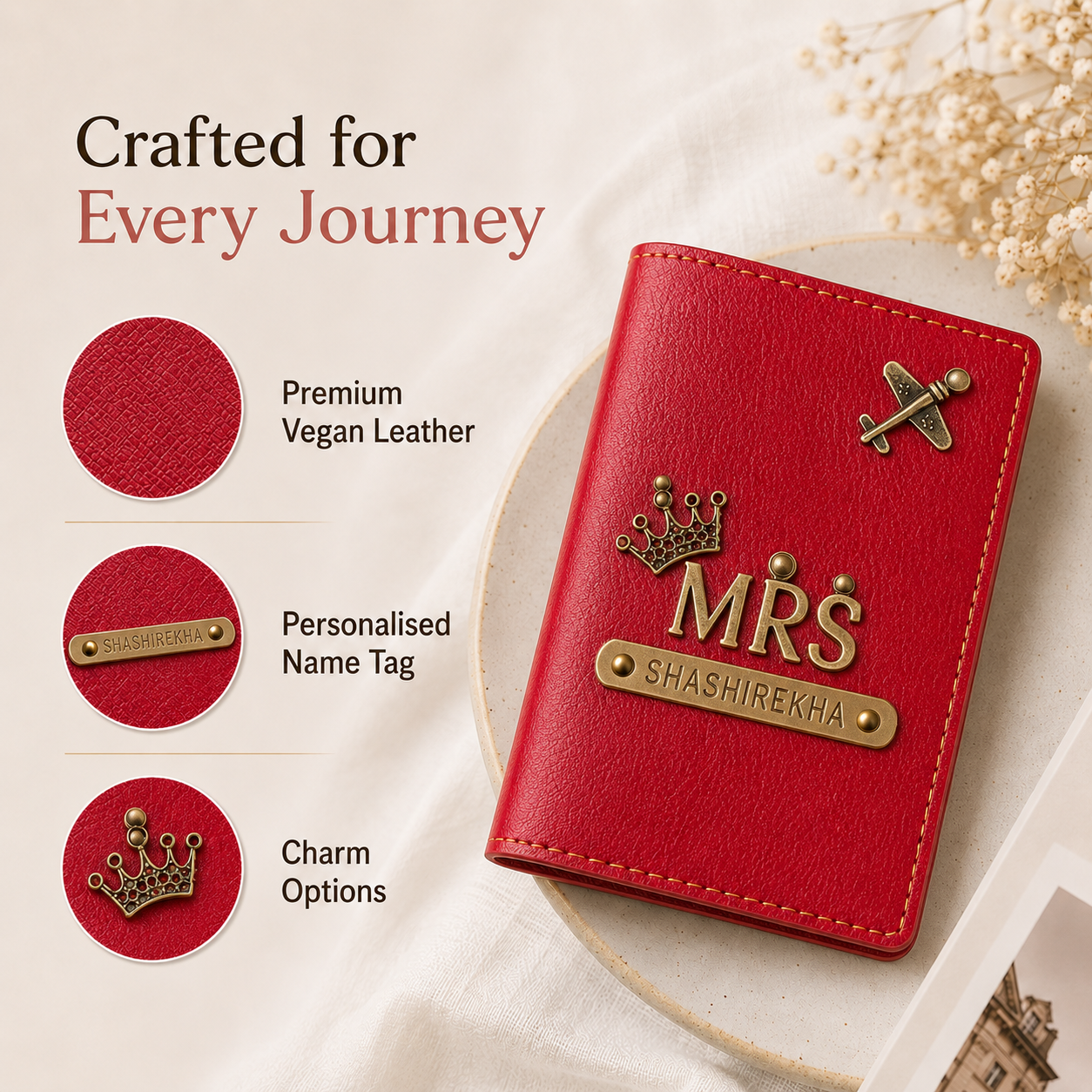 Mr & Mrs Personalised Couple Passport Covers