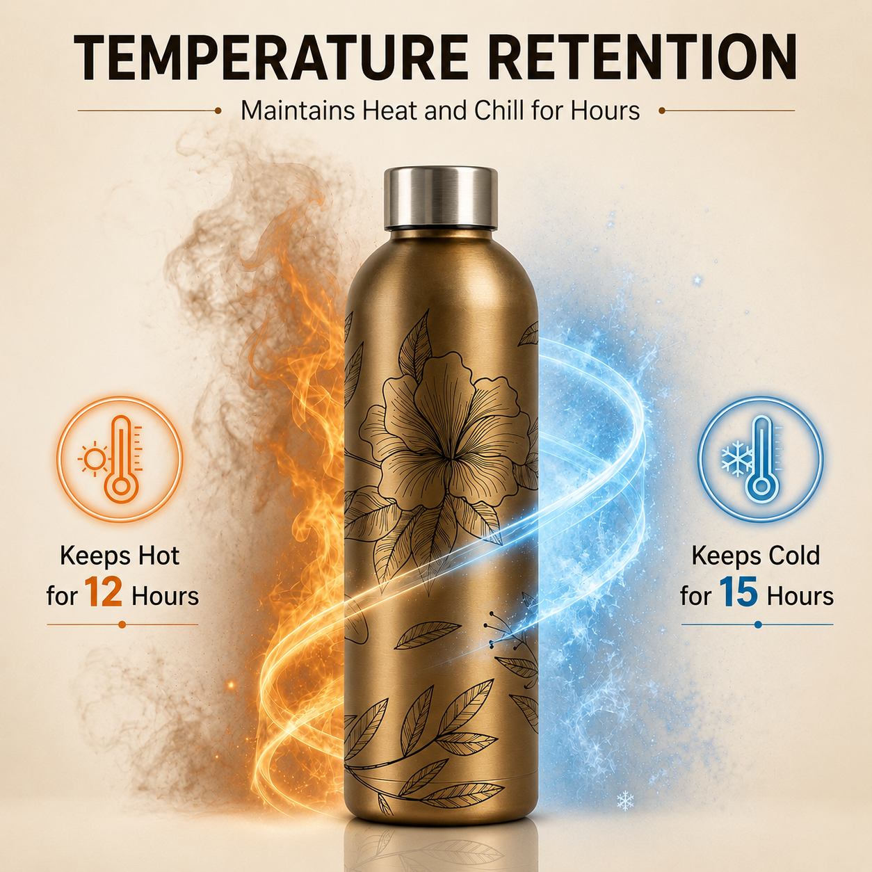 Quench Insulated Water Bottle - Hibiscus
