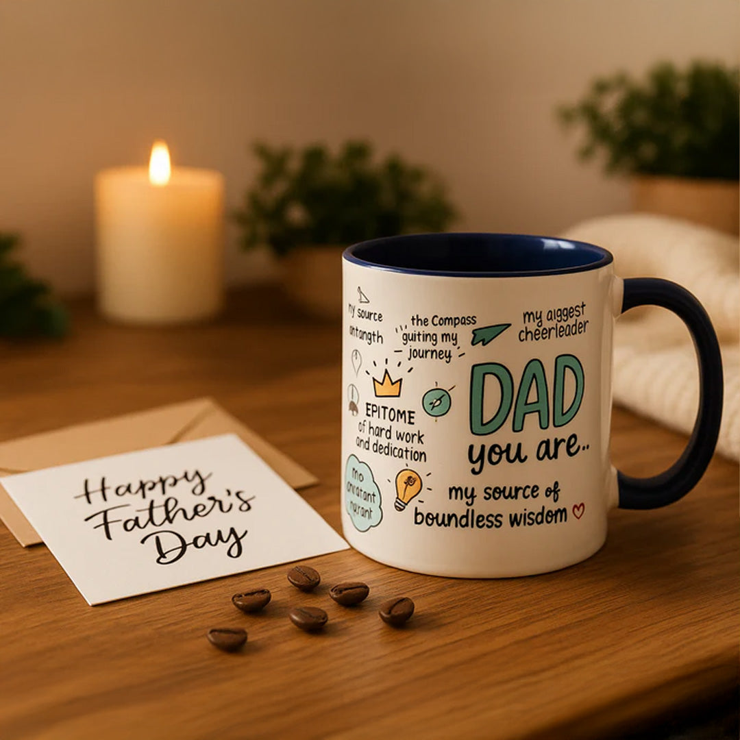 Ceramic Mug | Inspirational Coffee Cup for Dad