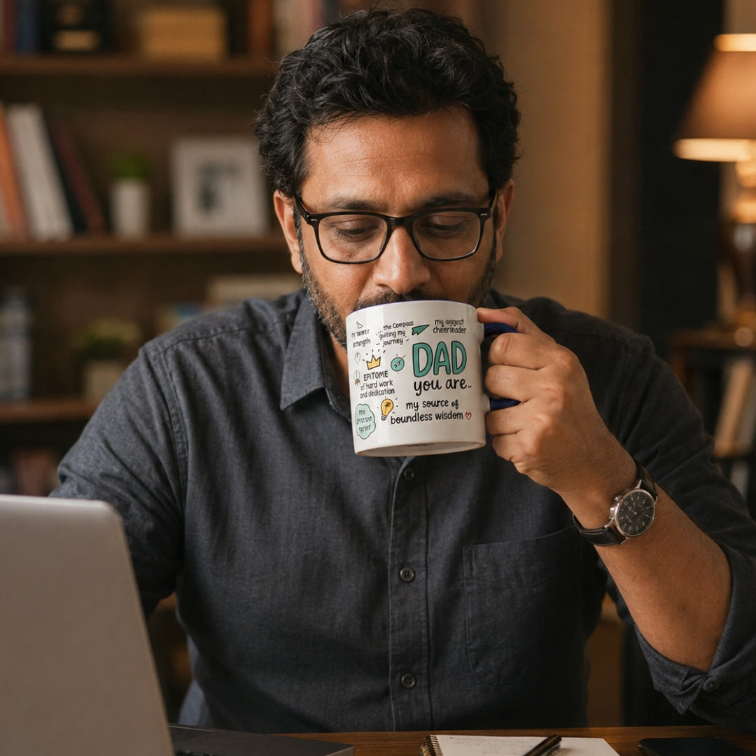 Ceramic Mug | Inspirational Coffee Cup for Dad