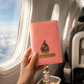 Personalized Passport Cover - Peach