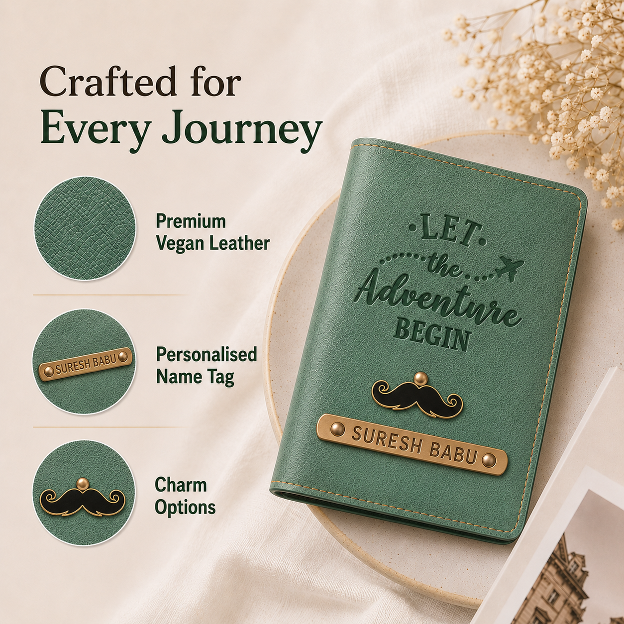 Let The Adventure Begin -  Passport Cover