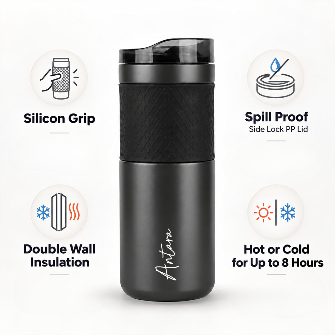GripLock Insulated Mug – Smoke Grey