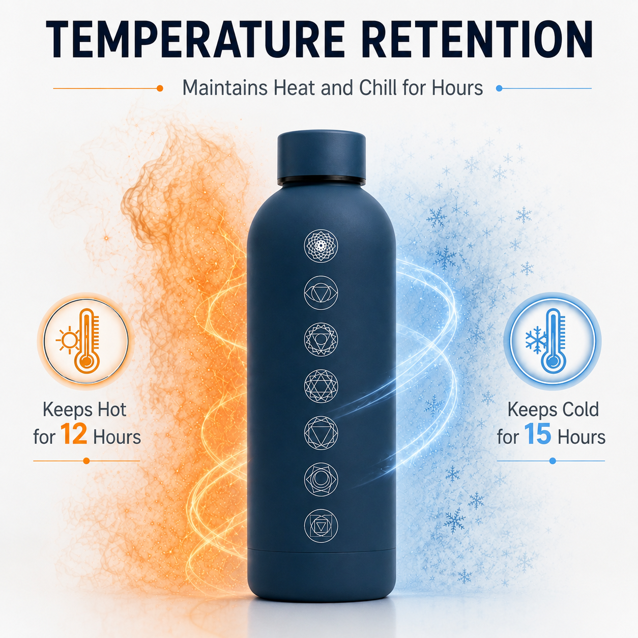 Quench - Personalised Water Bottle - Chakra Flow