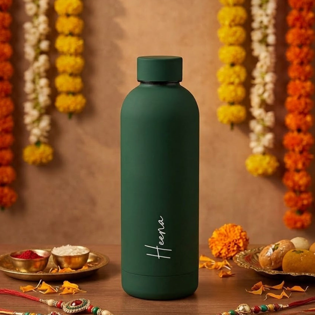 Personalised Water Bottle - Fern Green