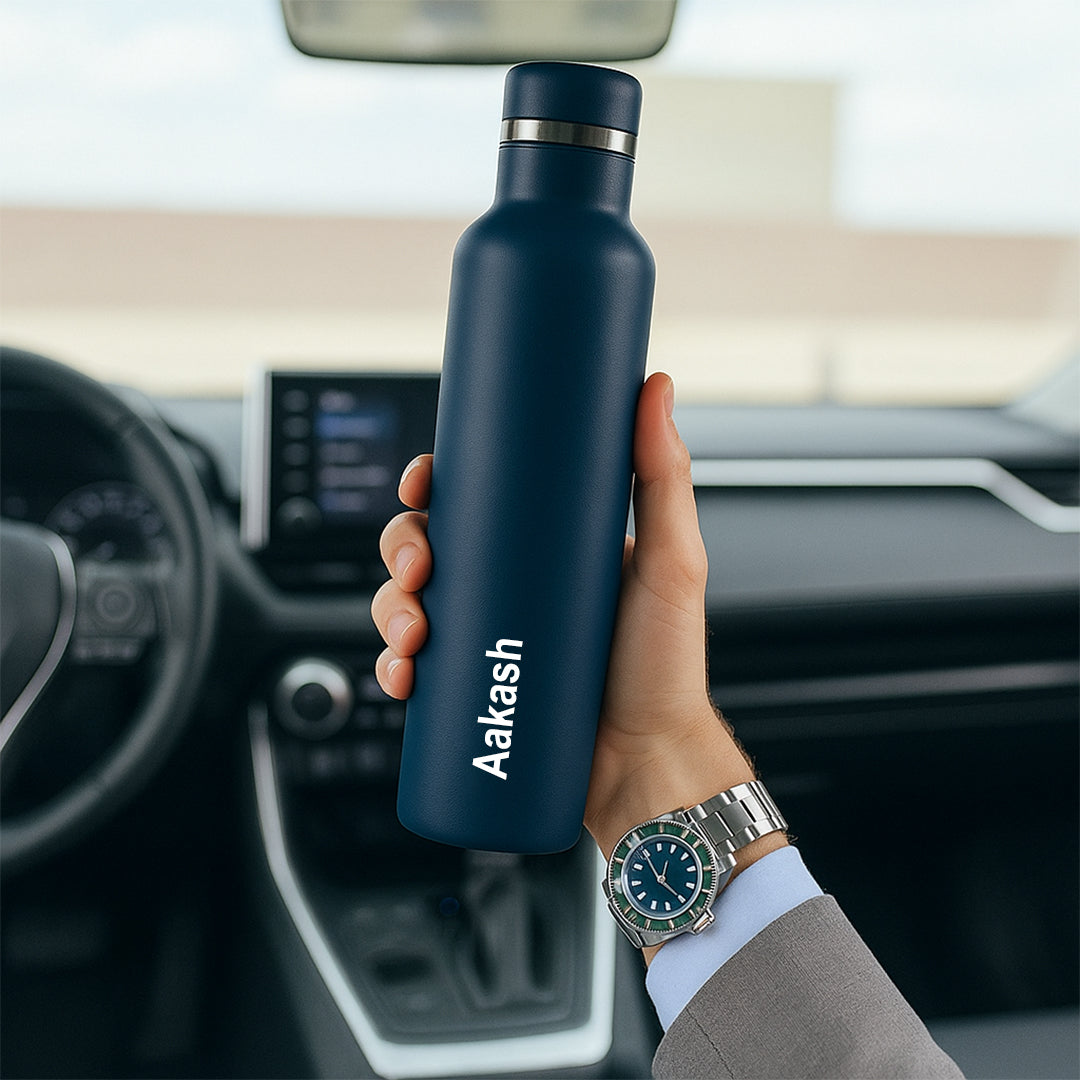 FLO – Premium Personalized Hydration Bottle - Deep Blue (750 ML)