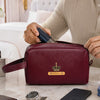 Travelling Pouch for Men - Large Wine