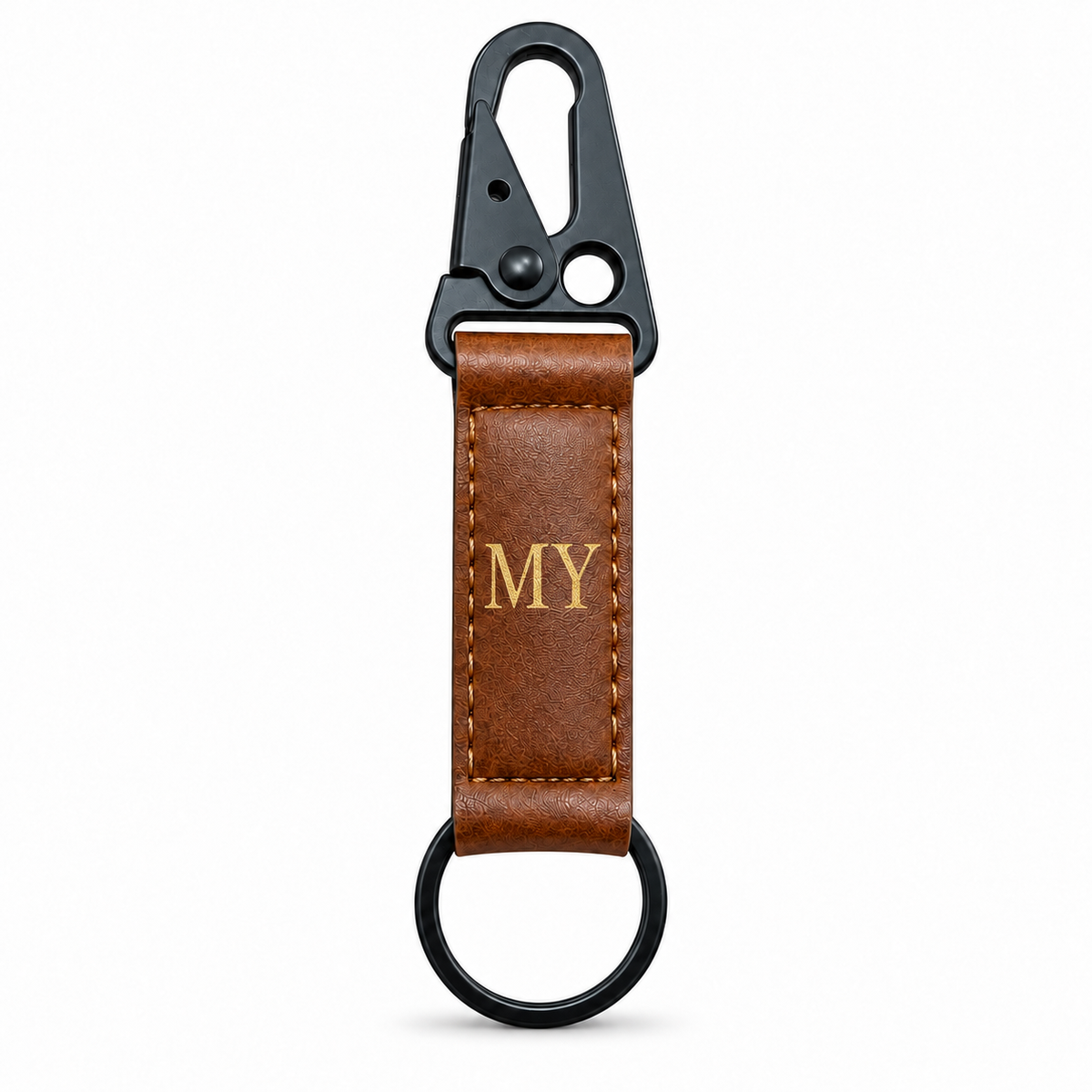 Voyage Personalised Keyring - Tan